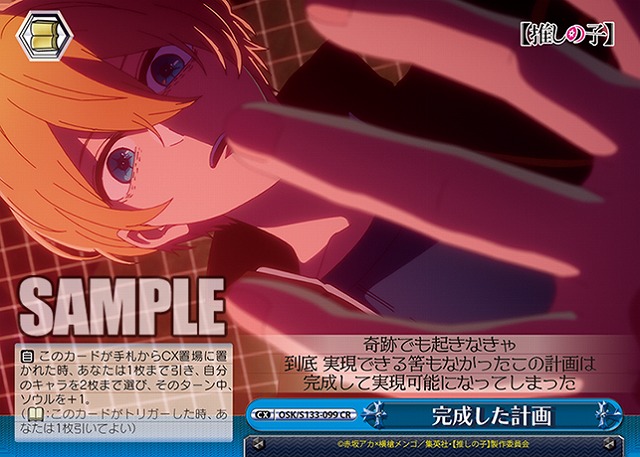 完成した計画  【OSK/S133-099CR】